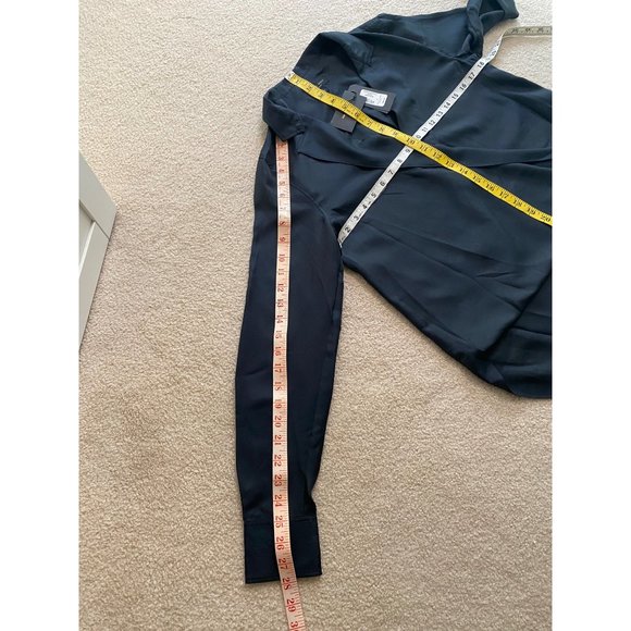 Rag & Bone Dean Shirt Black Silk Size Small New - Picture 8 of 8